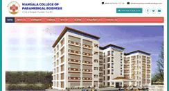 Desktop Screenshot of mangalaparamedicalcollege.com
